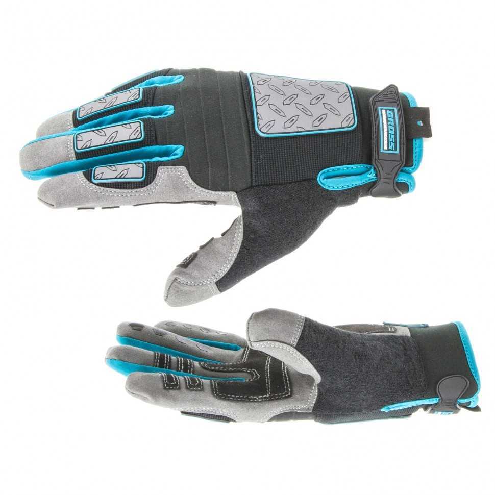Перчатки универсальные комбинированные DELUXE, L Gross Средства защиты рук фото, изображение