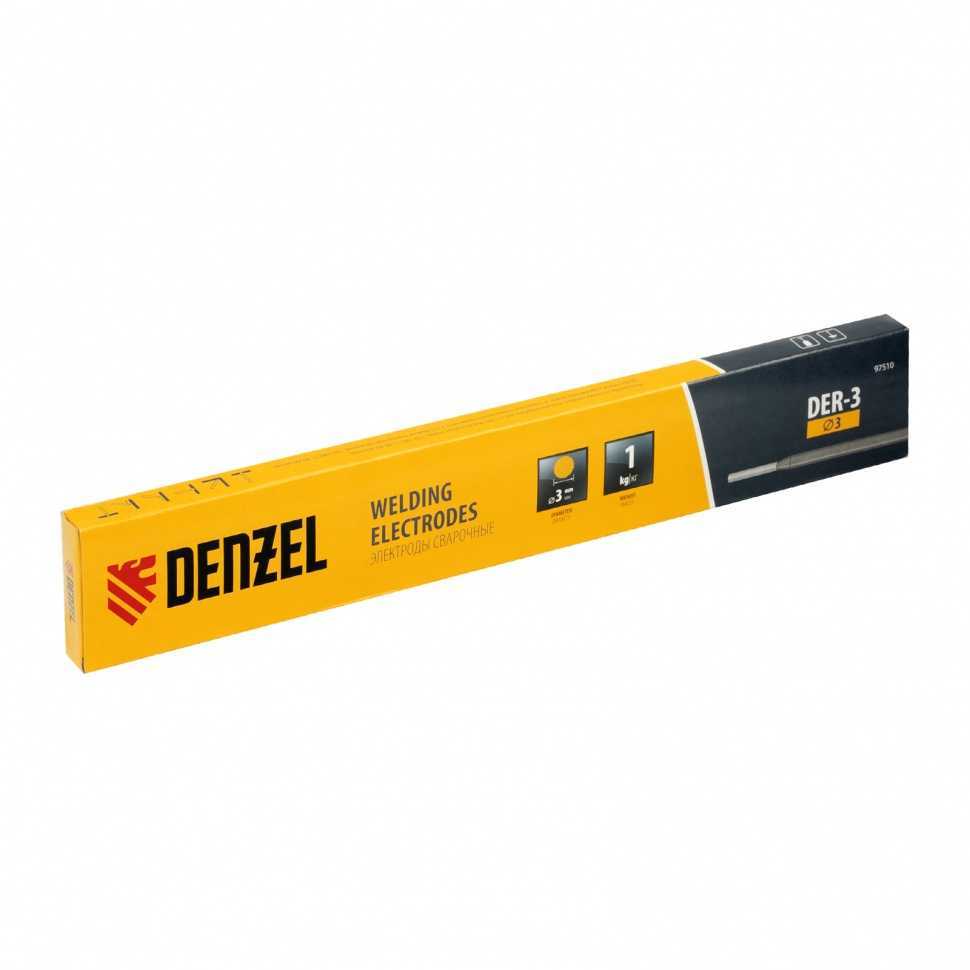 Электроды DER-3, диам. 3 мм, 1 кг, рутиловое покрытие// Denzel Сварочное оборудование фото, изображение